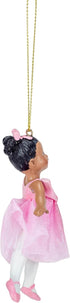 Kurt S. Adler African American Little Ballerina Christmas Tree Ornament,Resin, C8751 New...