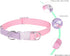 Pink Series Dog Collars, Adjustable Collars with Bling Rhinestone Crystal Diamond Spike Rivet Colorful Flowers for Xsmall Small Medium Dog Cat Pup...