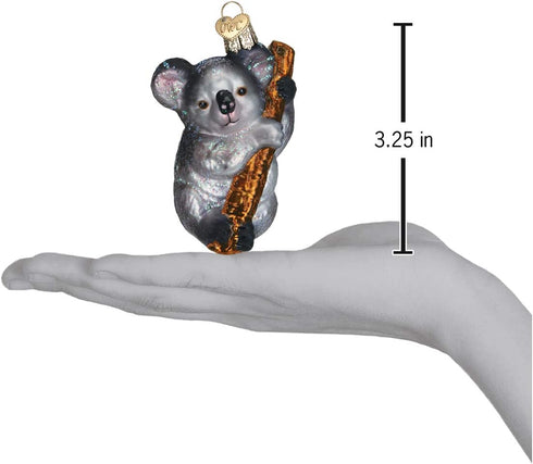 Old World Christmas Koala Bear Glass Blown Ornaments for Christmas Tree...