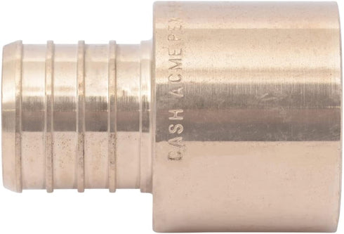 SharkBite 1 x 1 Inch Brass Crimp Female Sweat Adapter, PEX Pipe, PE-RT, UC605LFA...