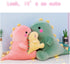 Pink Dino Plush,Cute Dinosaur Stuffed Animals,Super Soft Dino Plushie Toys,Dino Plush for Anxiety Relief Birthday Gifts for Kids Girls Boys Pink 8...