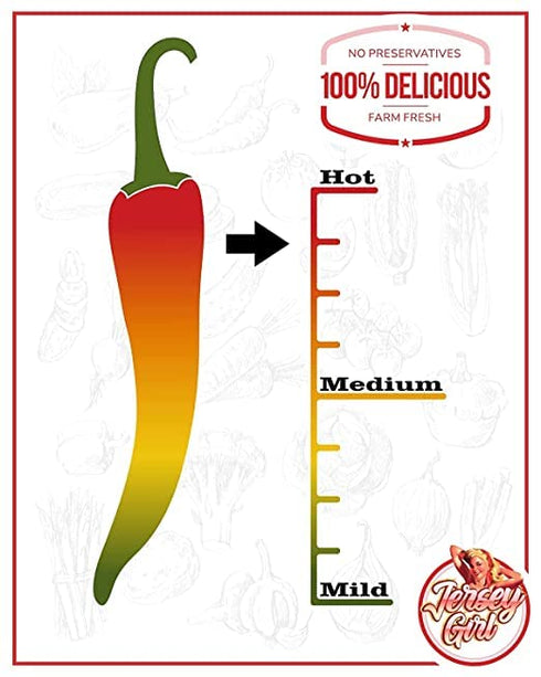 Jersey Girl Scorchin' No Salt/Sodium Free Hot Sauce 5oz (Carolina Reaper & Dragon's Breath Pepper Sauce (2 Pack) - All Natural...
