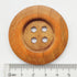 Chenkou Craft 20pcs Big Size 50mm 2" Light Brown Round Wood Buttons 4 Holes Craft Sewing Button...