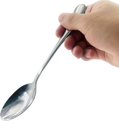 VANRA 6-Piece Dinner Spoons Set Soup Spoons Heavy Duty Stainless Steel Silver Cutlery Set 8 inches (6 spoons)...