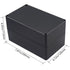 Project Box IP65 Waterproof Junction Box ABS Plastic Black Electrical Boxes DIY Electronic Project Case Power Enclosure 7.87x4.72x4.45 inch (200x1...