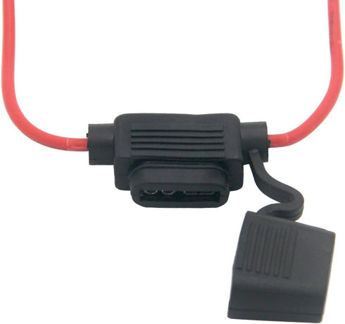 ZOOKOTO Inline Fuse Holder, 16 AWG Gauge Copper Wire Car Auto Blade Fuse Waterproof with 10 AMP Fuses...