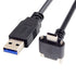 chenyang USB 3.0 to USB C 90 Degree Angled Data Cable with Panel Mount Screw for Industrial Camera 5.0M...