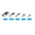 MECCANIXITY Ball Chain Connector Clasps, Stainless Steel Replacement Cord Connector Fit for 1.5/2/2.4/3.2/4mm Beaded Ball Chain, Silver Pack of 10...