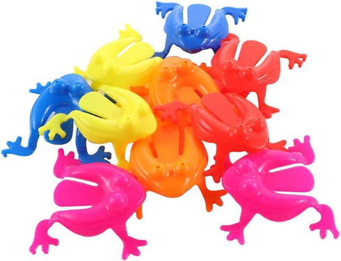 10 Pcs Multicolor ABS Jumping Frog , Frog Action Colorful Bounce Fidget , Creative Stress Reliever Educational ,Small in Size and Light in Weight,...
