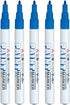 Uni-Paint Oil Based Paint Marker 5 Pens Bundle Set , Multi surface Marking Pen (PX-21) Fine Point Blue Colour...