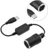 12V Car Cigarette Lighter Socket, Cigarette Lighter Splitter Power Adapter USB Port Female Converter Adapter Cord for Cellphone Driving Recorder G...