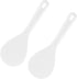 2PCS Rice Serving Spoon White Non-Stick Rice Spoon Paddle Rice Cooker Spoon Large Plastic Rice Spatula 7.95 Inch...