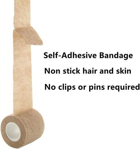 6 Pack 3” x 5 Yards Self Adhesive Elastic Bandage Wrap Stretch Self-Adherent Tape for First Aid,Sports, Wrist, Ankle (6 Colors)...