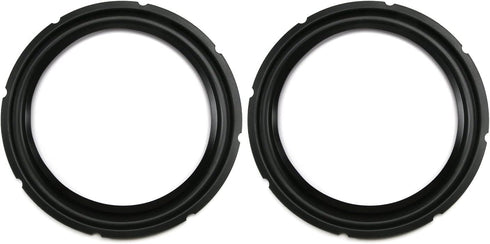 Fielect 10 Inch Black Notch Speaker Rubber Edge Surround Rings Replacement Parts for Speaker Repair or DIY 2pcs...
