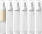 LONGWAY 1.7oz 50ml Airless Cosmetic Cream Pump Bottle Travel Size Dispenser Refillable Containers/Foundation Travel Pump Bottle for Shampoo?Pack o...