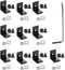 10Sets 2020 Corner Bracket Connectors for 2020 Series 6mm Slot Aluminum Extrusion Profile Accessories(L Black)...