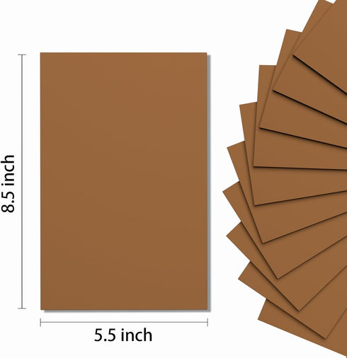 Do²ping Brown Foam Sheets Crafts, 8.5x5.5 Inch Eva Craft Foam Paper for Crafts Project Classroom Scrapbook DIY Cosplay (Brown-10 Sheets)...