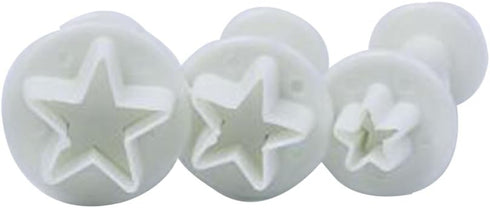 Star Small Fondant Plunger Cutter Set Cake Cookies Decorating Tool Mold-Tiny 3 Pieces?Mini?...