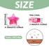 Cheriswelry 110pcs Crystal AB Acrylic Star Heart Beads Mixed Colorful Plastic Heart Star Loose Pony Beads Spacers for DIY Rainbow Bracelet Keychai...