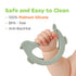 Swing Bird Teether (Green) | 100% Platinum Silicone | Baby Teether for babies 3-6 Months, 6-12 Months | Easy to Hold | Infant Teething Toys for Re...