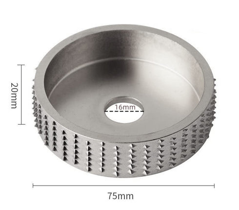 Wood Carving disc,Grinder Wood Tungsten Carbide Grinding Wheel Grinder Shaping Disc Bore Wood Sanding Carving Tool Woodworking Angle Grinder Attac...