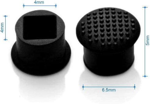 MMOBIEL 5 PCS Rubber TrackPoint Keyboard Mouse Black Cap with Soft Dome and Rim Laptop Pointer for HP Pavilion/Envy/Spectre/EliteBook/Omen/Stream/...