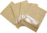 PABCK 100 Pack (Inner Size 2.36x2.36inch) Clear Window Airtight Seed Packets Brown Kraft Paper Envelopes for Zip Food Storage Lock Small Bags Zipp...