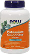 NOW Supplements, Potassium Gluconate 99mg, Easier to Swallow, Essential Mineral*, 250 Tablets...