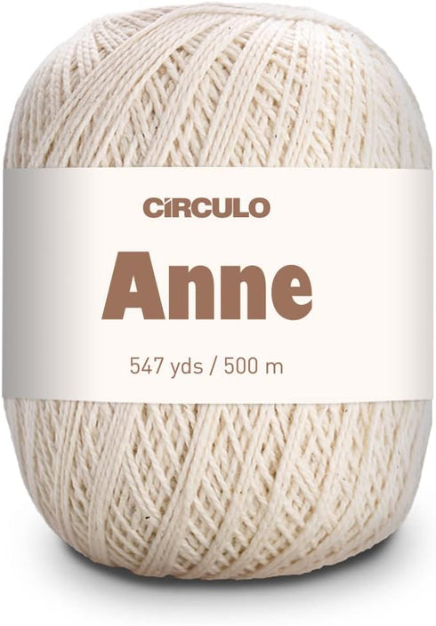 Circulo Anne Yarn, 100% Mercerized Brazilian Virgin Cotton - Cotton Yarn for Crocheting and Knitting - Soft Yarn, Yarn Art - Fingering Weight Yarn...