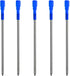 DUNBONG Black and Blue Ink Pen Refills Replacement Metal Ballpoint Refill 3.2 in for Big Diamond or Crystal Pen and Stylus Pens Pack of 5 (Blue).....