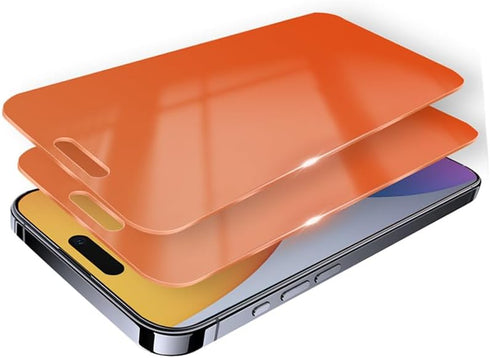2 Pack Privacy Screen Protector for iPhone 15/14 Pro Gradient Soft Film for iPhone 14Pro Anti-Spy, Anti-Blue Light, Eye Protection, Anti-Fingerpri...