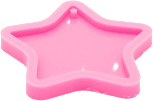 Super Shiny Star Shape Resin Mold Silicone Keychain Molds Silicone Epoxy Resin Mold for Epoxy Resin DIY Keychain Jewellery Making Mould...