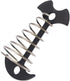 AKAOK 4 Pcs Fish Bone Tent Floor Nail Alloy Spring Buckle Deck Anchor Nail Adjustable Plywood Hook Accessories Outdoor Party Camping Wind Rope Hoo...