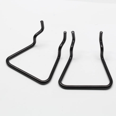 16Pcs Pegboard Plier Holders, Stainless Steel Double Loop Pegboard Hooks, Black Shelving Display Hooks for Shop Store Supermarket Hanging Tools...