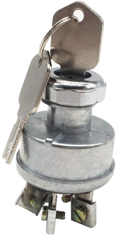 272041 Ignition Switch for Hyster 2394129 Clark D147482 Daewoo Forklift 108066, Silver, Ignition, Manual...