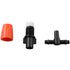 Atomizing Nozzle RLECS 25PCS Irrigation System Misting Automatic Watering Garden Hose Spray Adjustable Garden Irrigation Nozzles with Tee Joints f...
