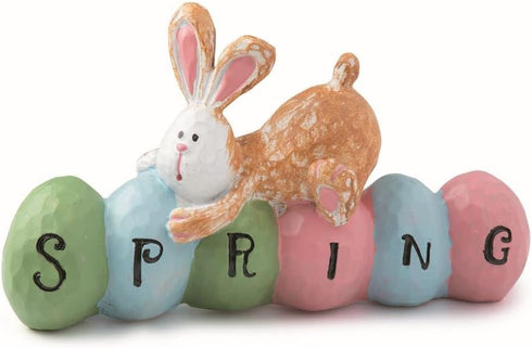 Fun Express Spring Bunny Tabletopper Easter Decorations - Hand Painted - Farmhouse Home Decor...