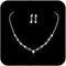 Jakawin Bride Wedding Silver Bridal Necklace Earrings Set Crystal Wedding Jewelry Set Rhinestone Choker Necklace for Women (Set of 3) (NK143-1)...