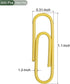 YOKIVE 600 Pcs Paper Clips, Office Clips Smooth Surface with Box | Keep Desk Neat, Great for Office, Art, Home, Daily Use (Yellow, 1.1-Inch)...