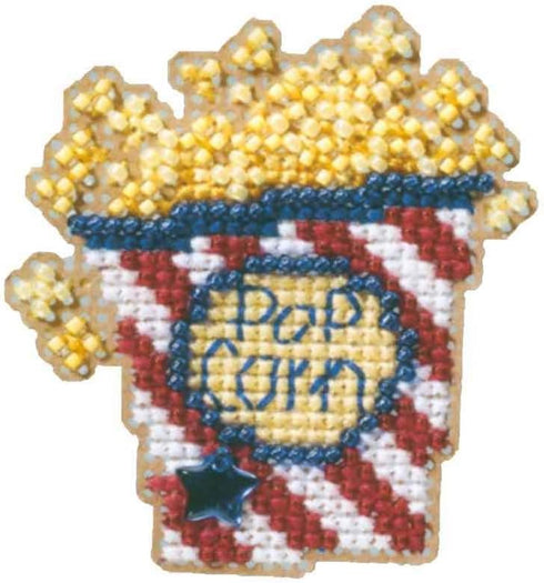 Popcorn Beaded Counted Cross Stitch Ornament Kit Mill Hill 2009 Spring Bouquet MH189103...