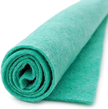 Mint Leaf Bright Mint Green - Wool Felt Oversized Sheet - 35% Wool Blend - 1 12x18 inch Sheet...