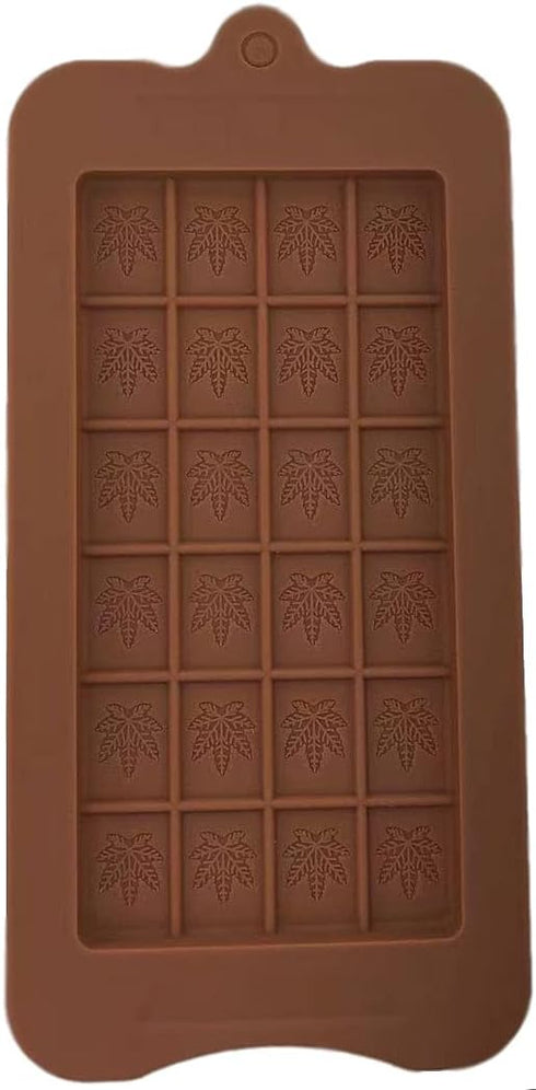 Chocolate Break-Apart Bar Silicone Leaf Edible Candy Mold Trays OVEN SAFE , ( Set of Two )...