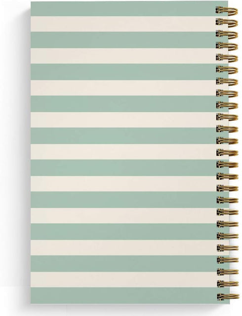 Softcover Sweet Recipes 5.5" x 8.5" Spiral Recipe Notebook/Journal, 120 Recipe Pages, Durable Gloss Laminated Cover, Gold Wire-o Spiral. Made in T...