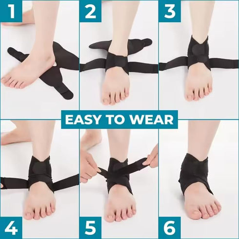 Ankle Brace for Plantar Fasciitis, Foot Injuries, Shin Splints, Heel Pain Relief, Black...