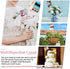 Geiserailie 50 Pieces Flower Card Holder Stick Clear Plastic Floral Picks 9.4'' 12.2'' Transparent Fork Straight Head Photo Card Holder Floral Sti...