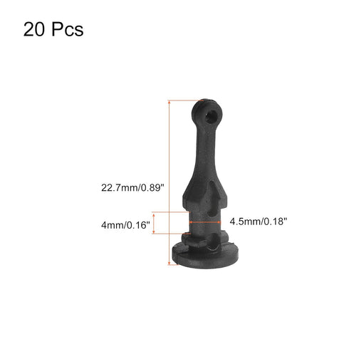 uxcell Case Fan Mount Screws Silicone Reducing Noise Vibration Mounting Pin Rivet, 9mm x 22.7mm for PC Chassis Cooling Fans 20 Pcs...