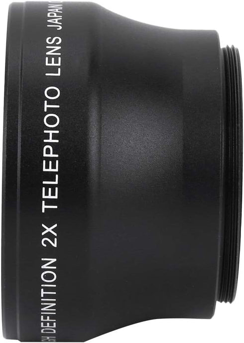 2X Camera Lens for 37mm Mount Camera, 2X Magnification High Definition Converter Telephoto Lens...