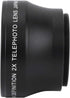 2X Camera Lens for 37mm Mount Camera, 2X Magnification High Definition Converter Telephoto Lens...
