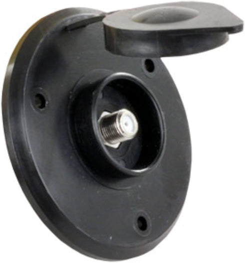 JR Products 476-B-3-A Black Cable TV Plate...