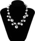Exaggerated Punk Big Ball Necklaces for Women - Creative Irregular Gold/Silver Ball & Pearl Beads Choker, Party Bar Daily Wear Accessories Gifts...